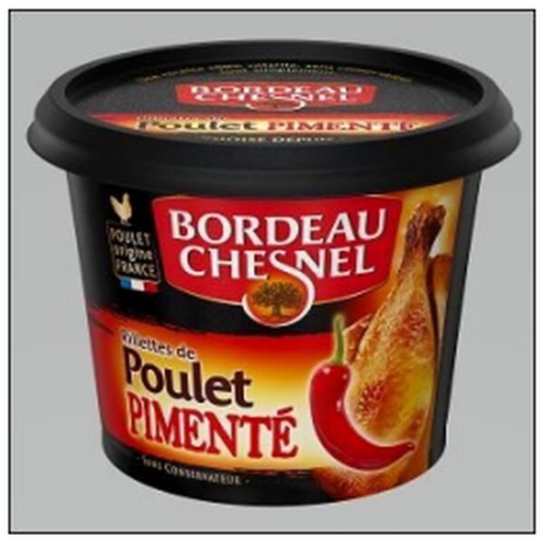 RILLETTES POULET PIMENTE TE 200G BORDEAU CHESNEL