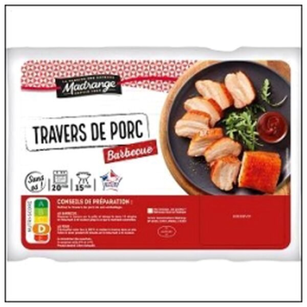 TRAVERS PORC BARBECUE SAN S OS 500G MADRANGE