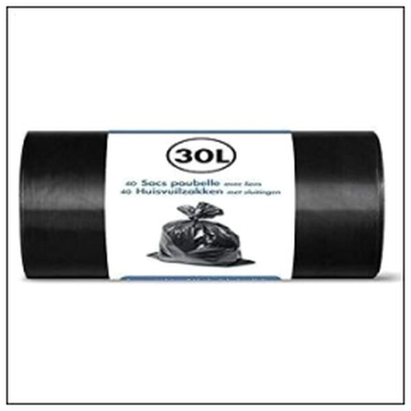 RLX 40 SACS POUBEL NOIR 30 LITRES *