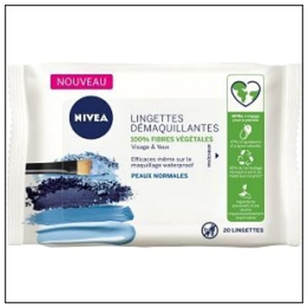 LINGETTES DEMAQUILLANTES X20 PEAUX NORMALES NIVEA