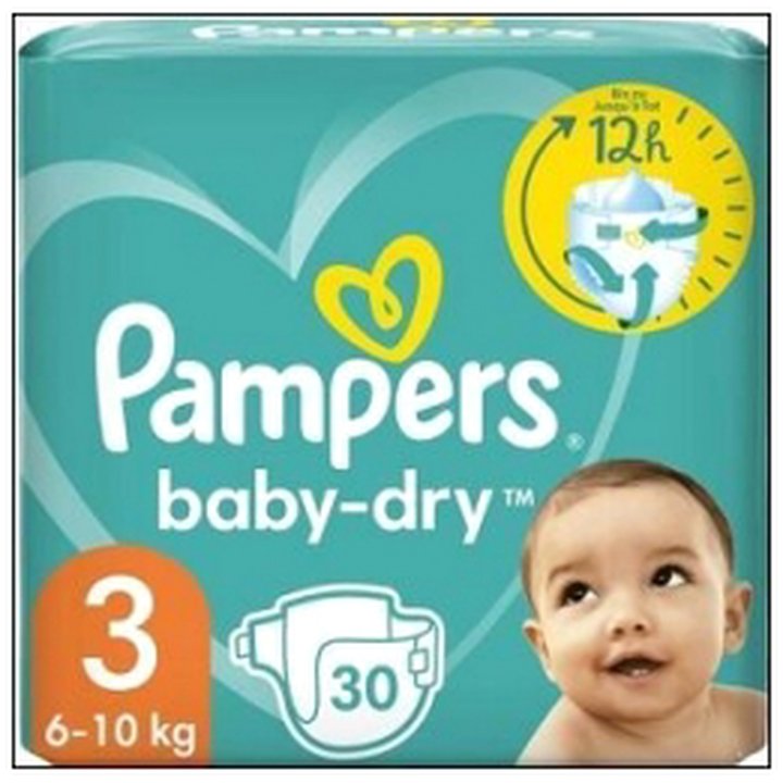 CAT-08836 PAMPERS BB/DRY T3 610KG X30 MIDI - Image 1