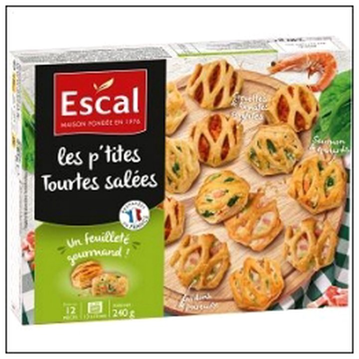 CAT-08856 LES P'TITES TOURTES APERI TIVES 240G ESCAL - Image 1