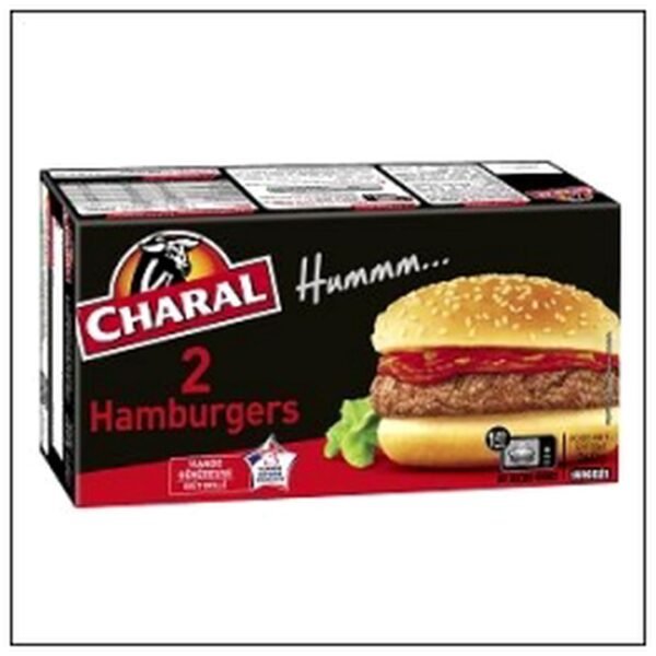 ETUI 2 HAMBURGERS 130G CHARAL SURGELES
