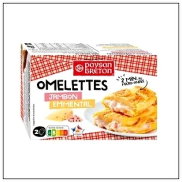 OMELETTES JAMBON EMMENTAL 2X135G PAYSAN BRETON