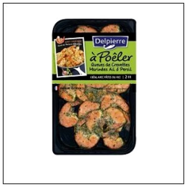 QUEUES CREVETTES A POELER AIL&PERSIL 200G DELPIERRE