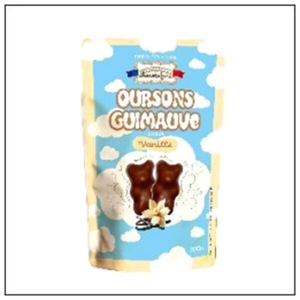OURSON GUIMAUVE VANILLE CHOCOLAT LAIT 100G