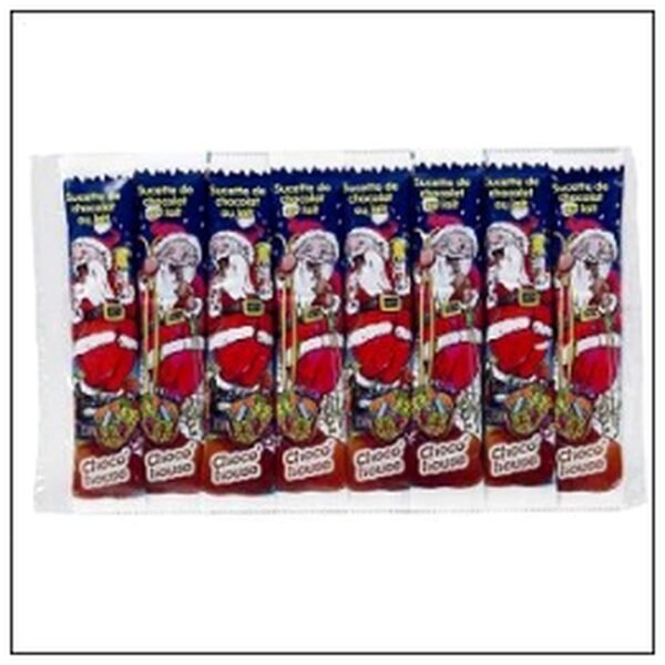 PACK 8 SUCETTES PERE NOEL CHOCOLAT LAIT 120G ROHAN
