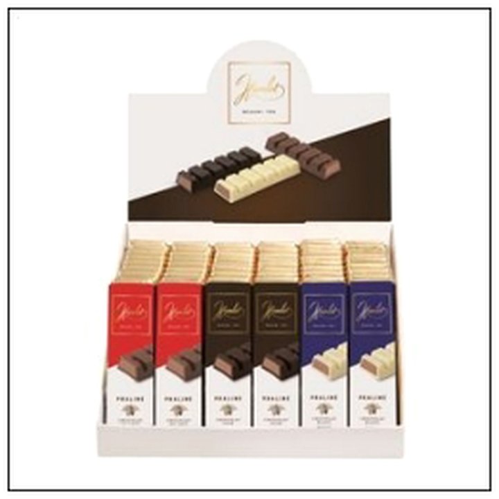 CAT-08969 CHOCOLAT PRALINE 45G LAIT /BLANC/NOIR HAMLET - Image 1