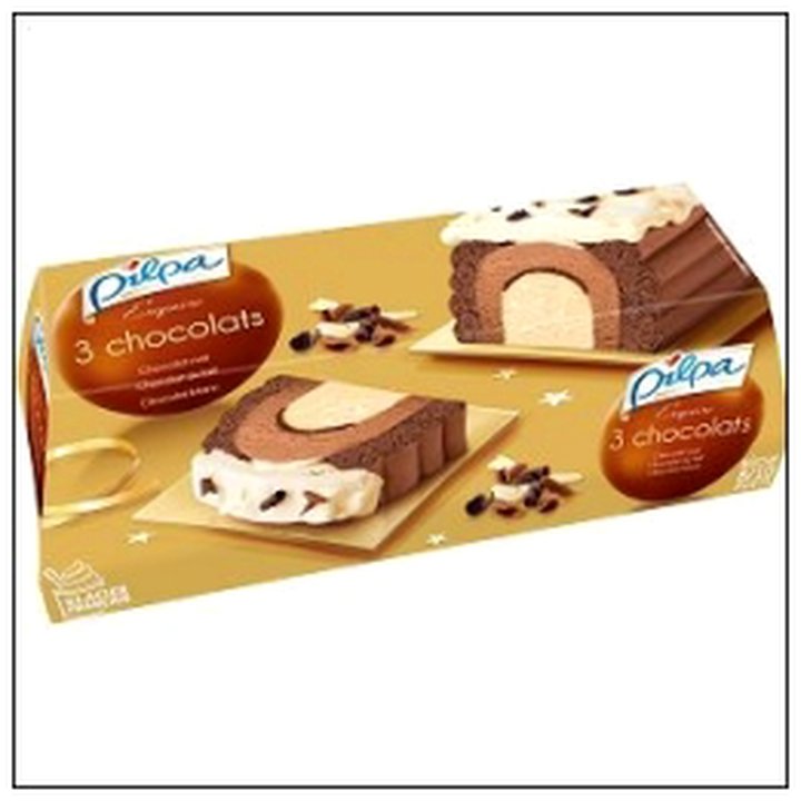 CAT-09037 BUCHE EXQUISE 3 CHOCOLATS 535G PILPA - Image 1
