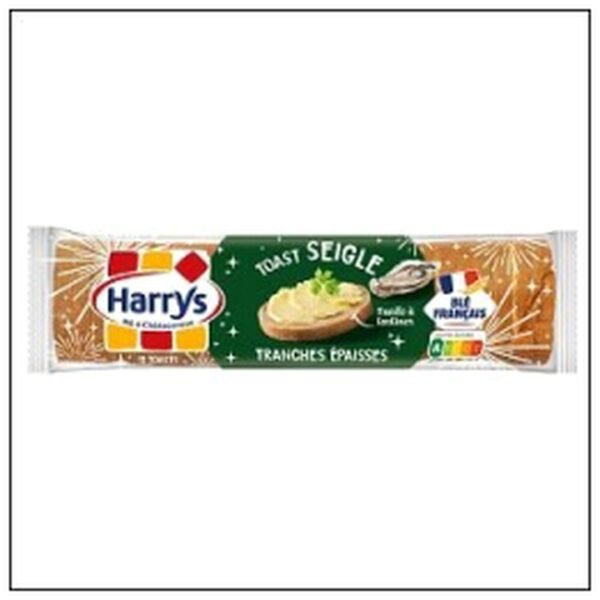TOAST SEIGLE POUR HUITRES 250G HARRYS
